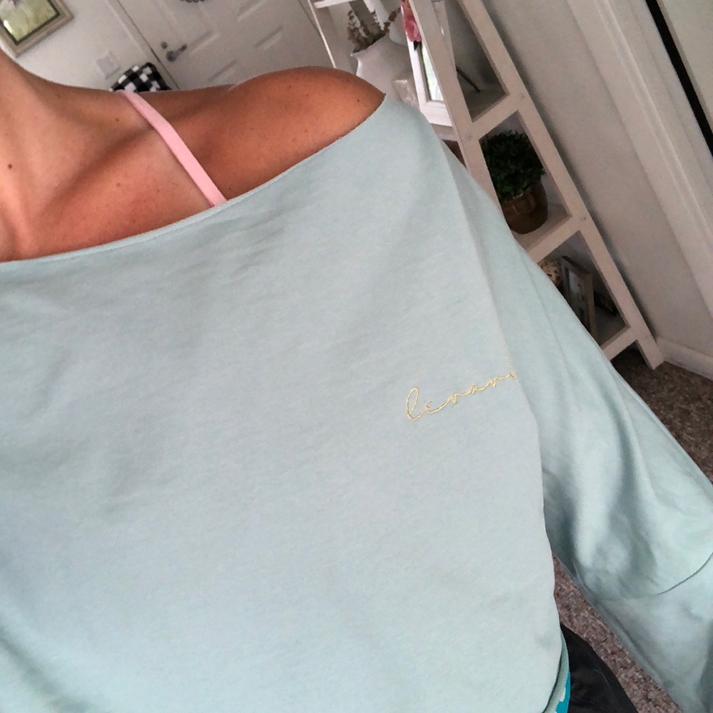 LEVAVI CROP OFF-SHOULDER TOP